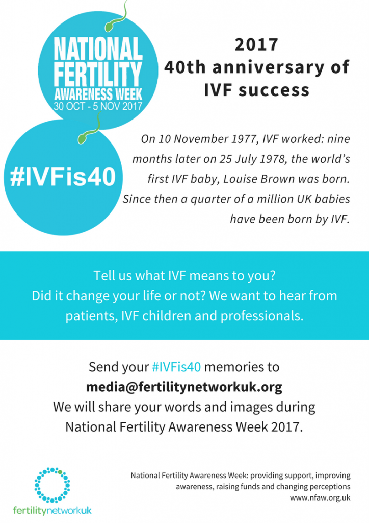 IVFis40 National Fertility Awareness Week TalkFertility